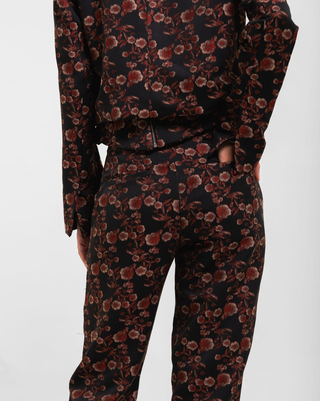 CALÇA VALENTINA JACQUARD IPÊ VINHO