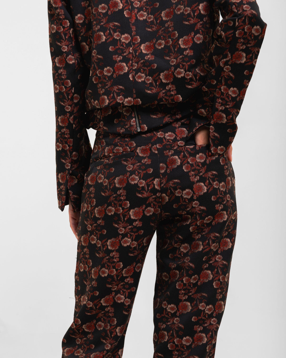 CALÇA VALENTINA JACQUARD IPÊ VINHO