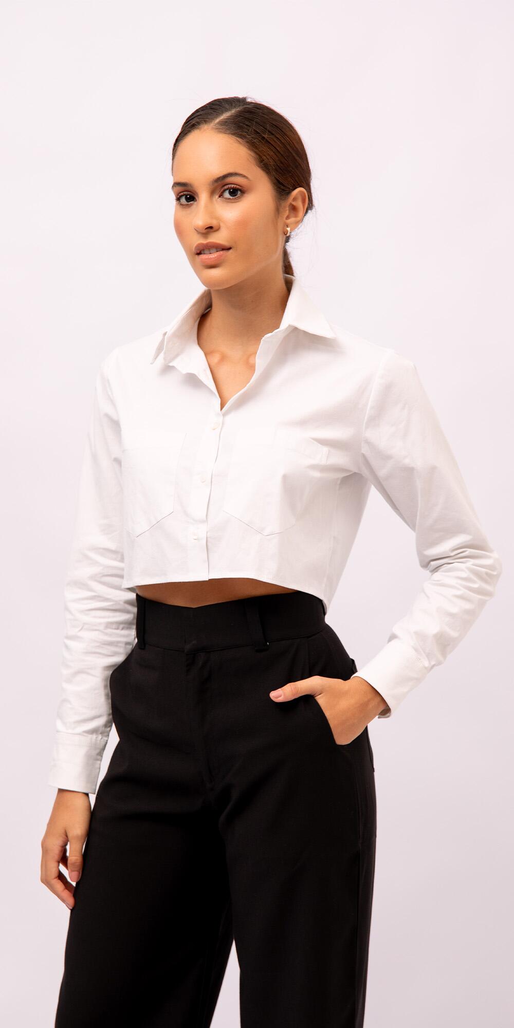 CAMISA ANNA TRICOLINE OFF WHITE