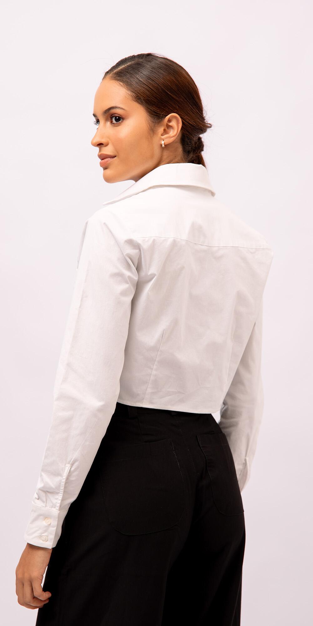 CAMISA ANNA TRICOLINE OFF WHITE