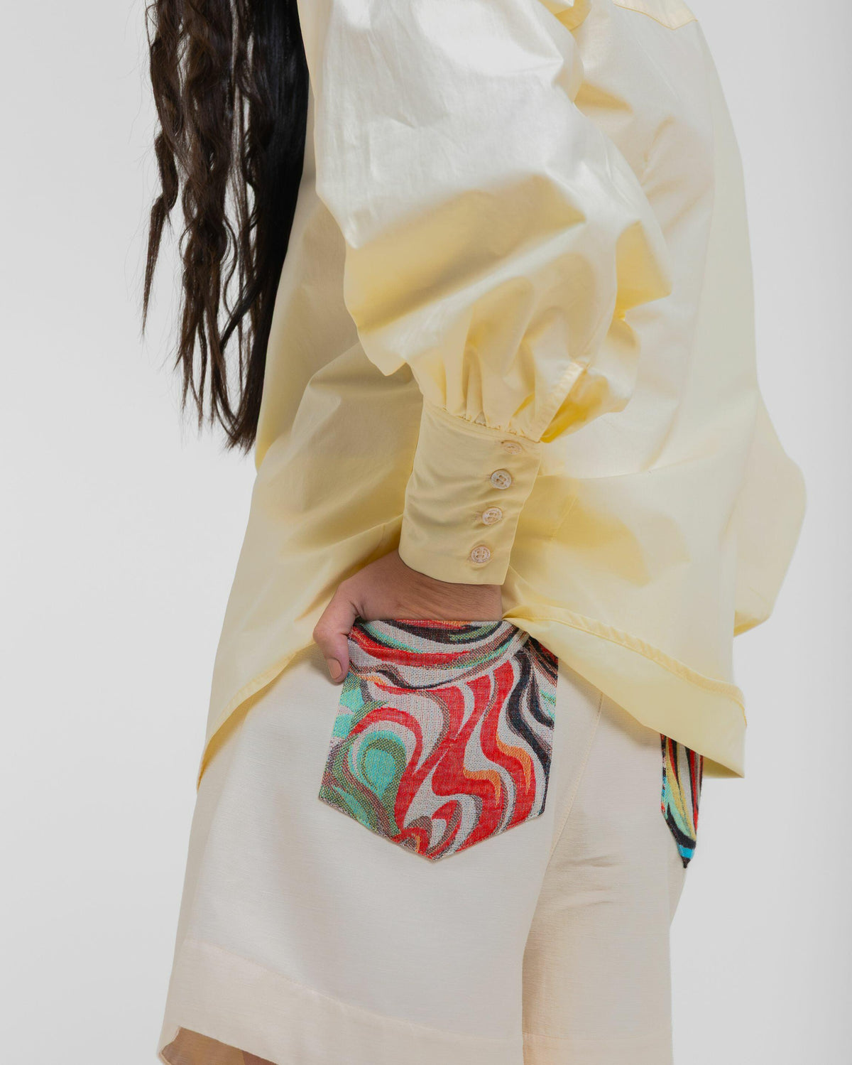 CAMISA LILIE TRICOLINE TREVISO - MACADAMIA