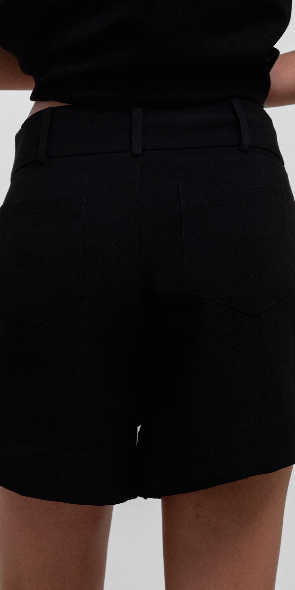SHORT EVASE CUPRO LIKE PRETO