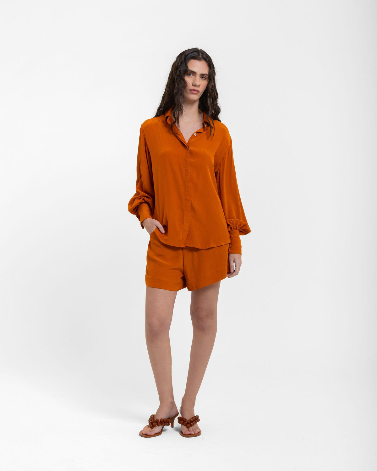 SHORT EVASE MARGOT - TANNED
