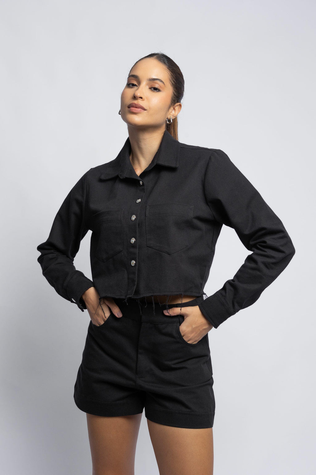 SHORT RETO SARJA PRETO