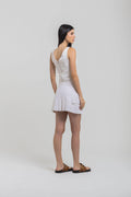 SHORT SAIA PLISSADO SALAMANCA BRANCO