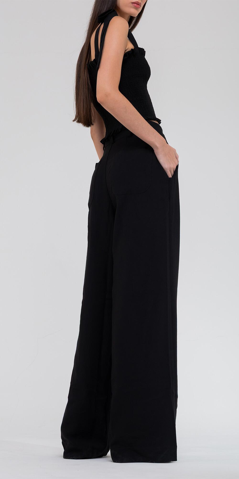 CALÇA BETINA CUPRO LIKE PRETO