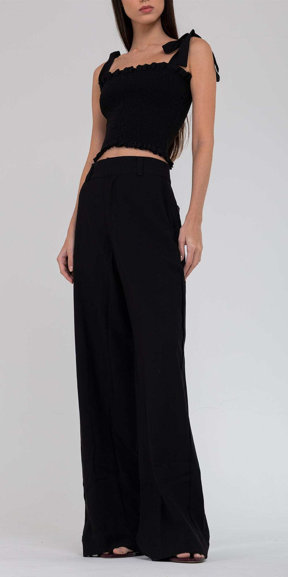 CALÇA BETINA CUPRO LIKE PRETO