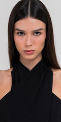 BLUSA SIENNA CUPRO LIKE PRETO