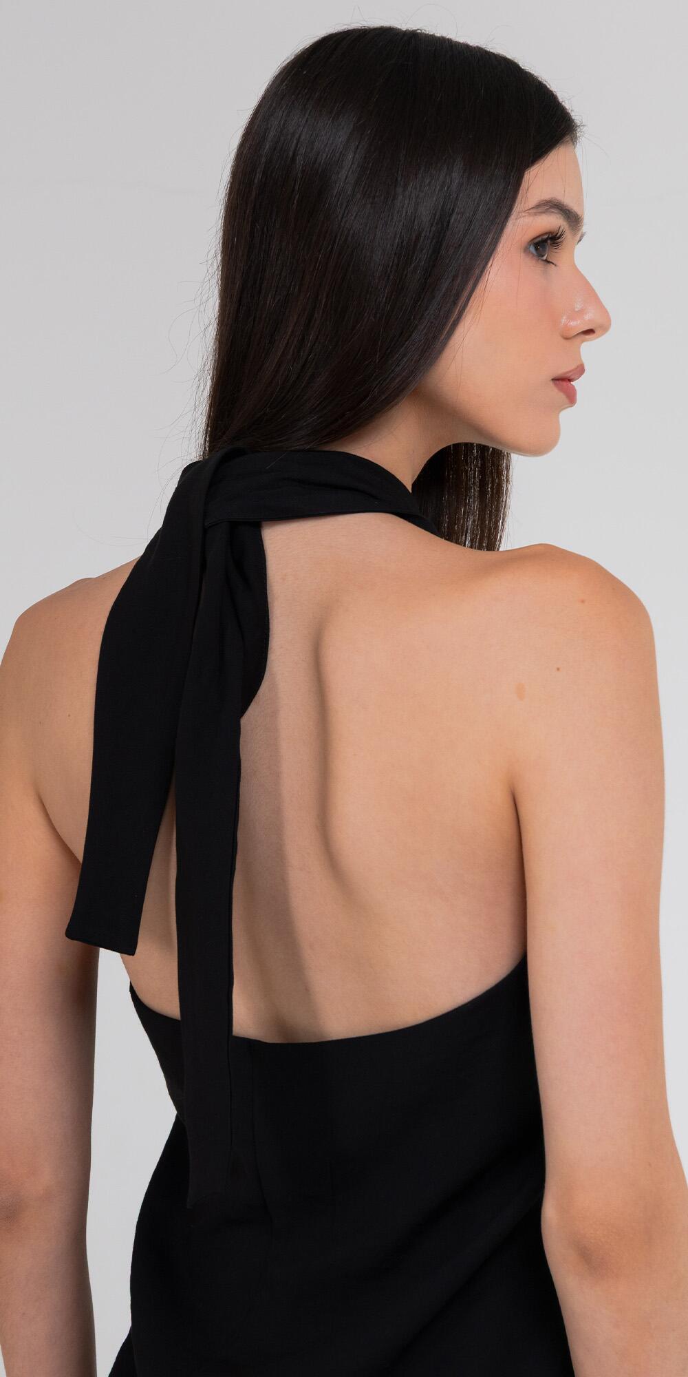 BLUSA SIENNA CUPRO LIKE PRETO