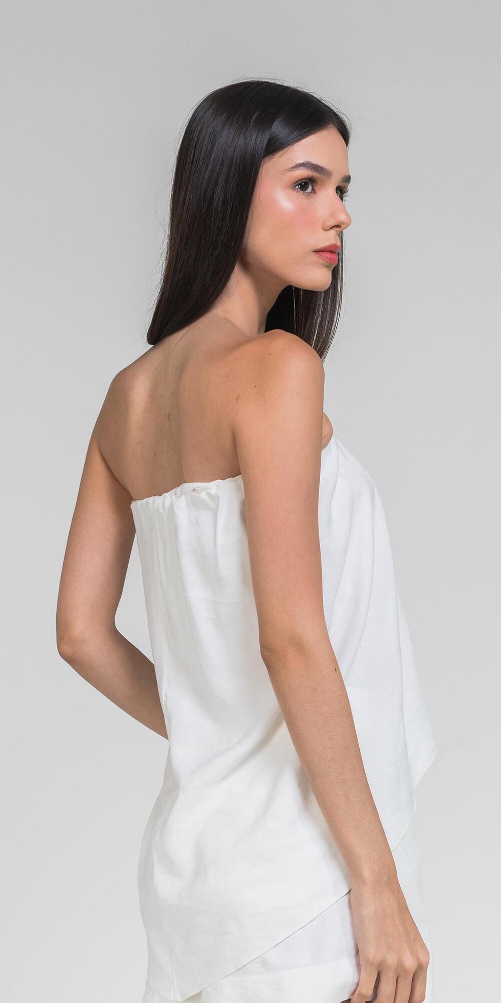 BLUSA BIANCHI CUPRO LIKE BRANCO