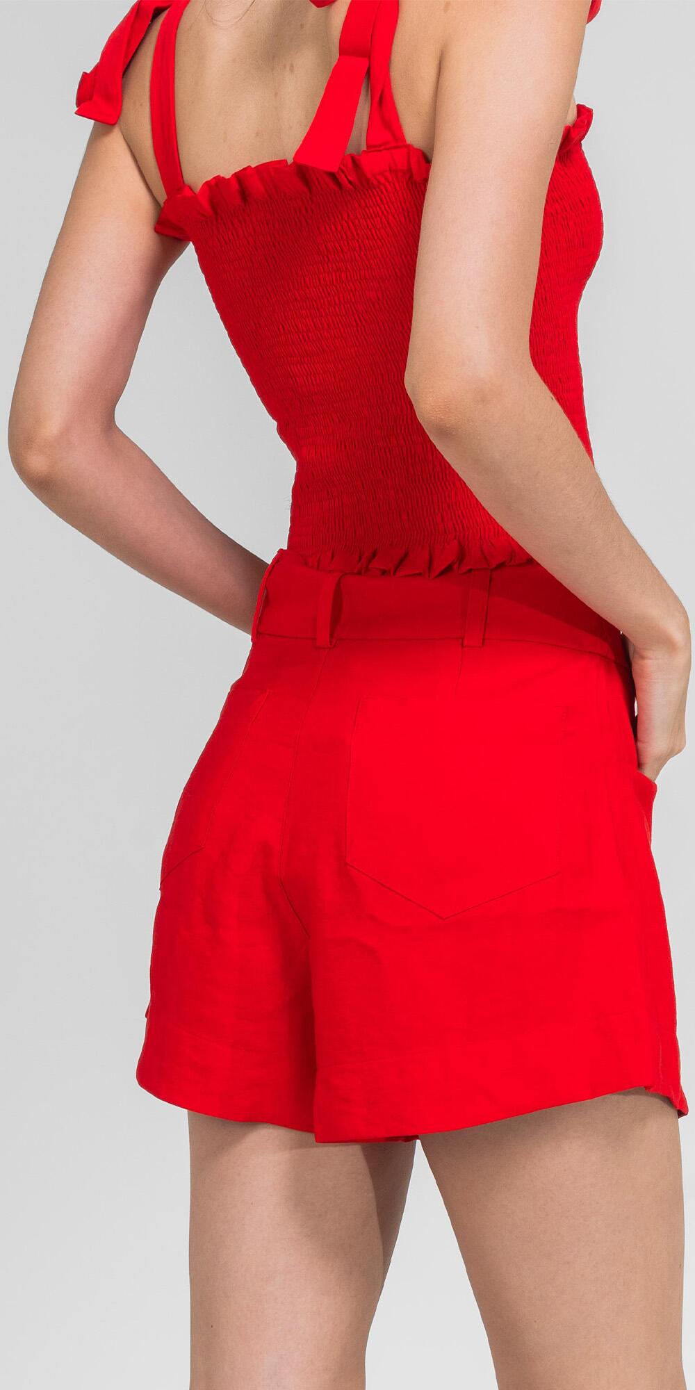 SHORT EVASE ANTONELLA VERMELHO