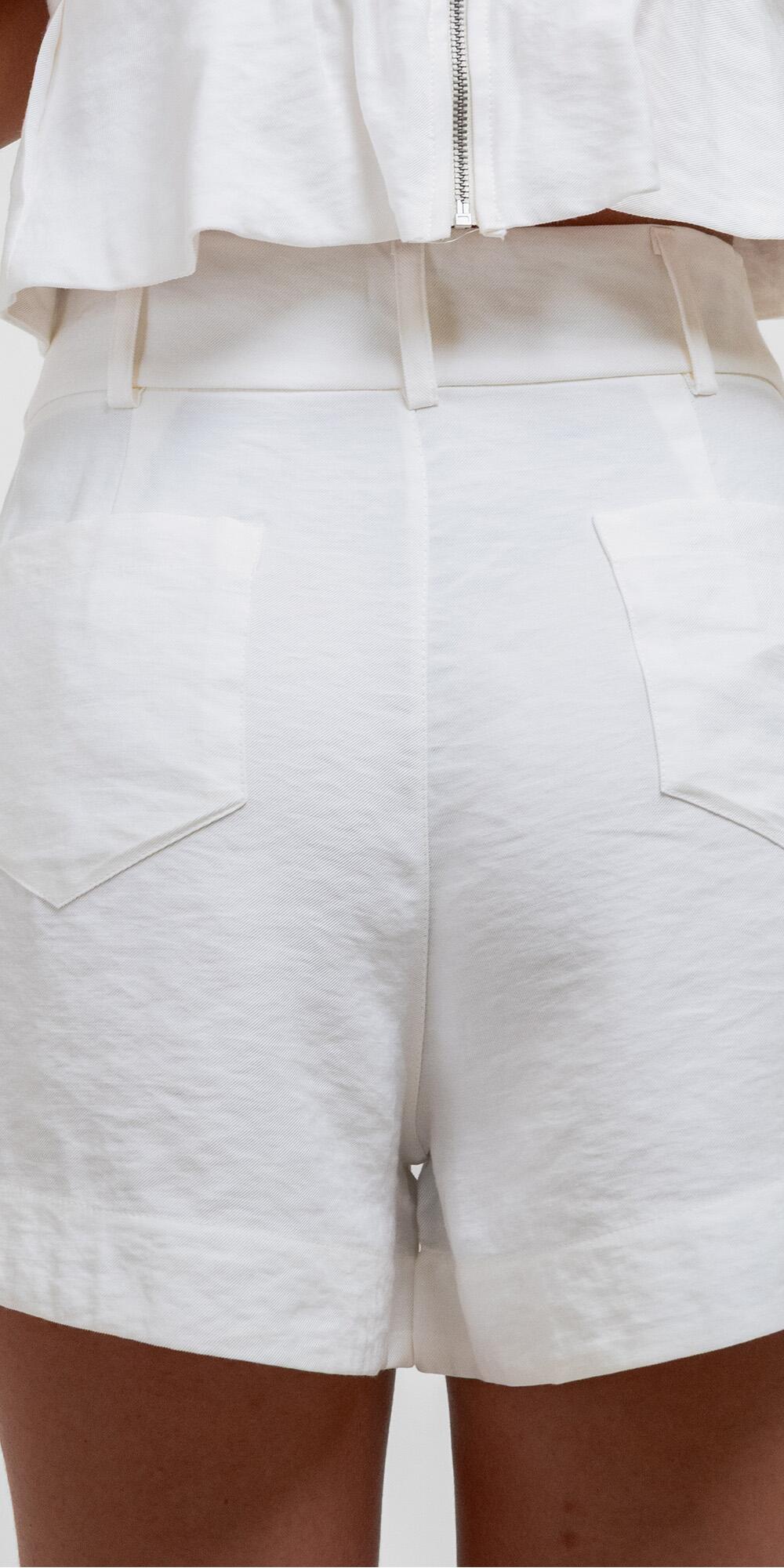 SHORT EVASE CUPRO LIKE BRANCO