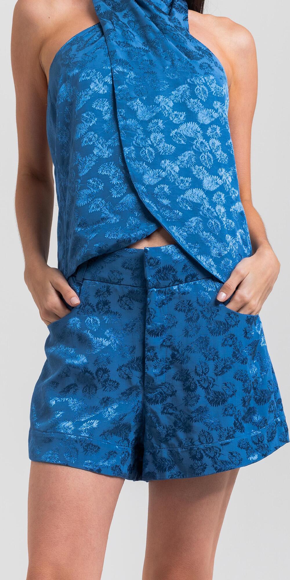 SHORT EVASE MADELAINE AZUL