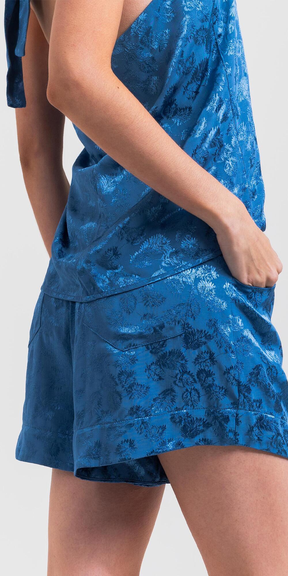 SHORT EVASE MADELAINE AZUL
