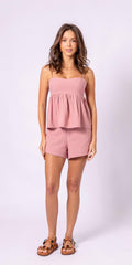 SHORT EVASE SALAMANCA PLOC ROSA