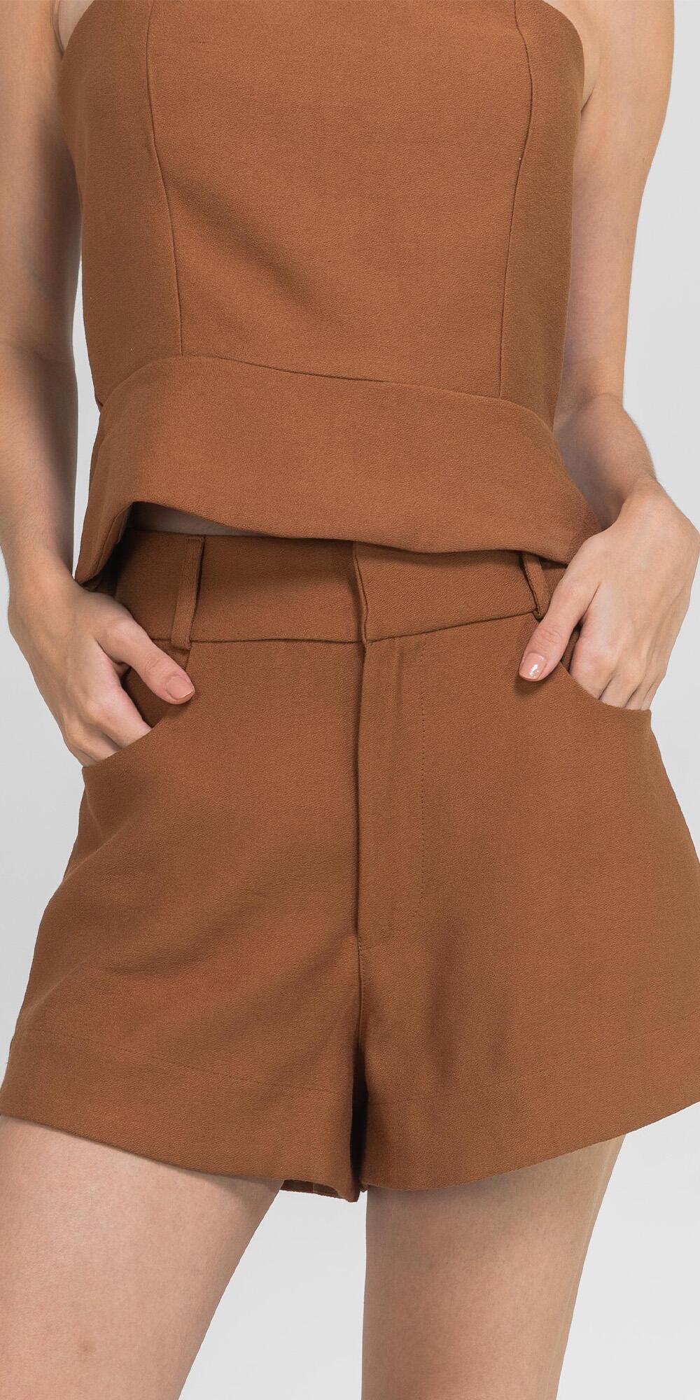 SHORT EVASE SOHO CARAMELO