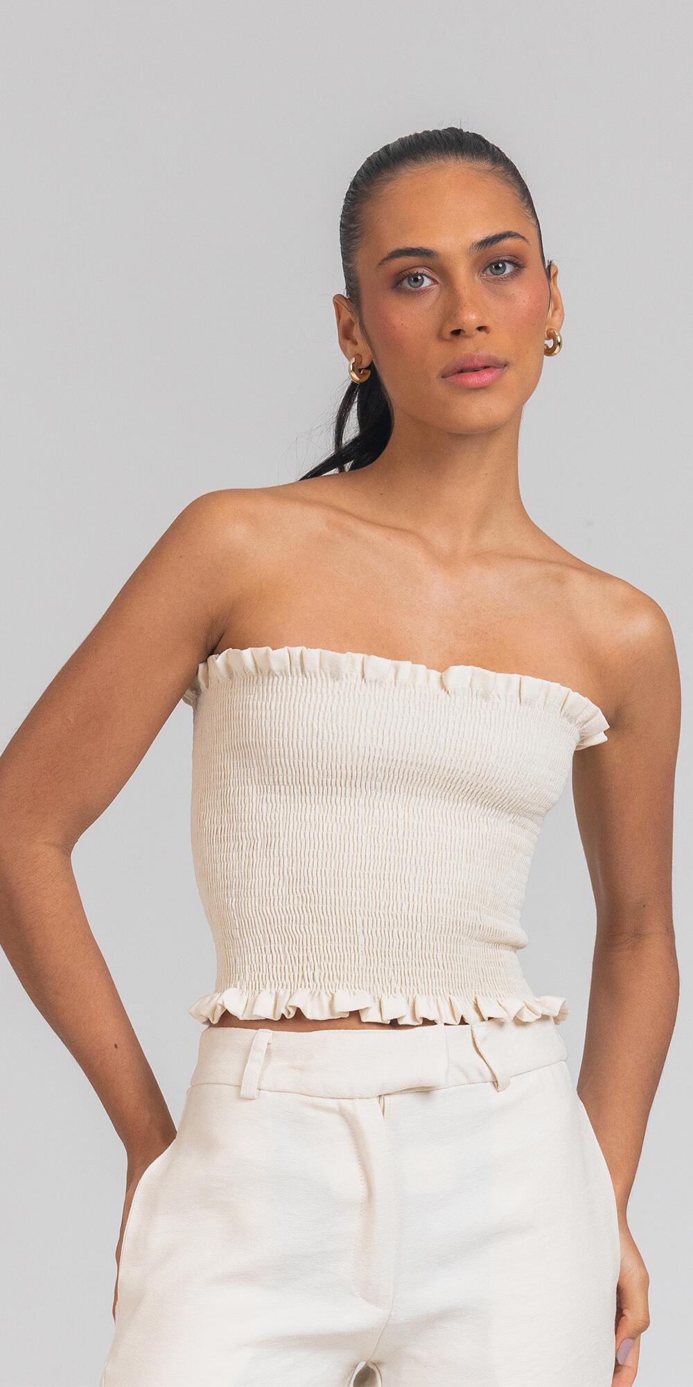 TOP LULI SOHO OFF WHITE