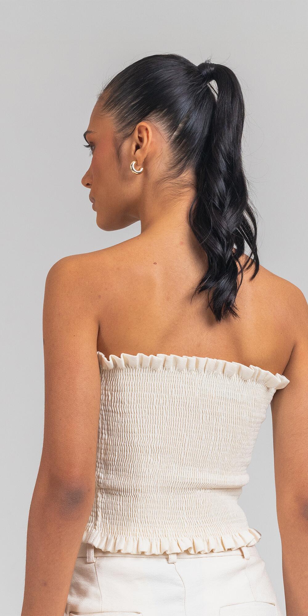 TOP LULI SOHO OFF WHITE