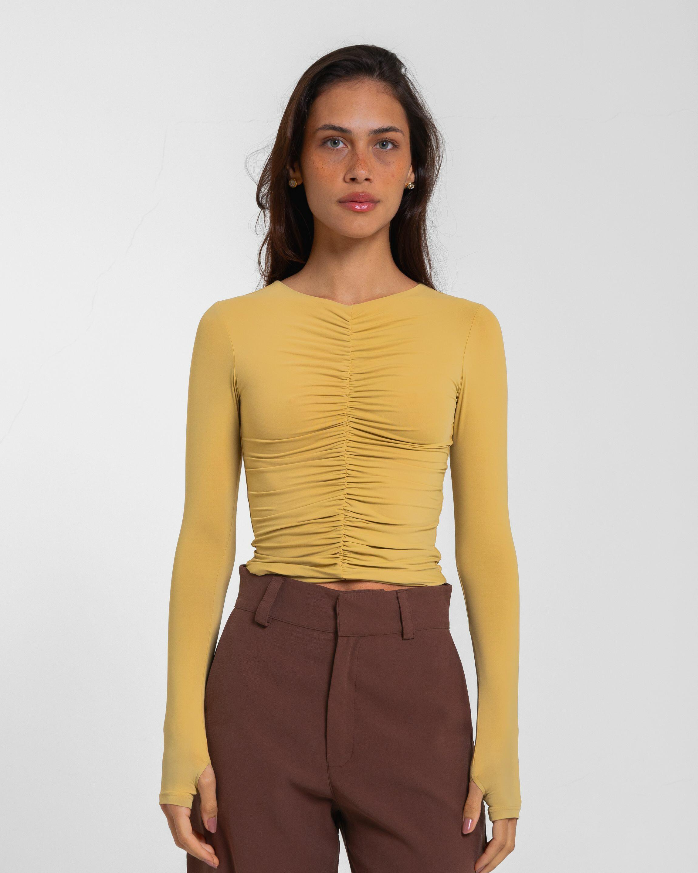 BLUSA ELLA POLIAMIDA SHITAKE