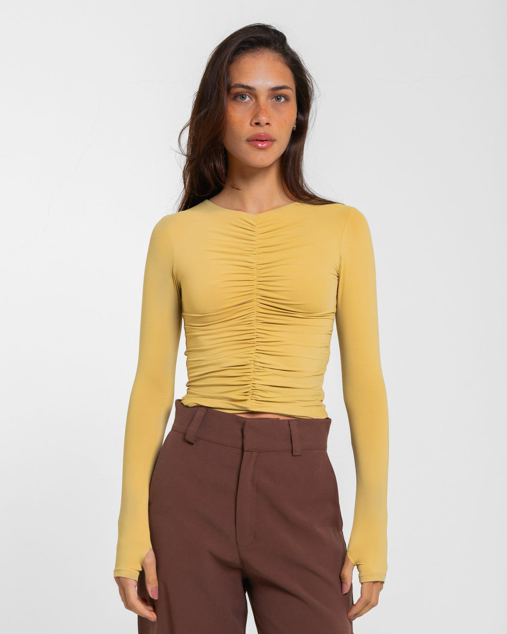 BLUSA ELLA POLIAMIDA SHITAKE