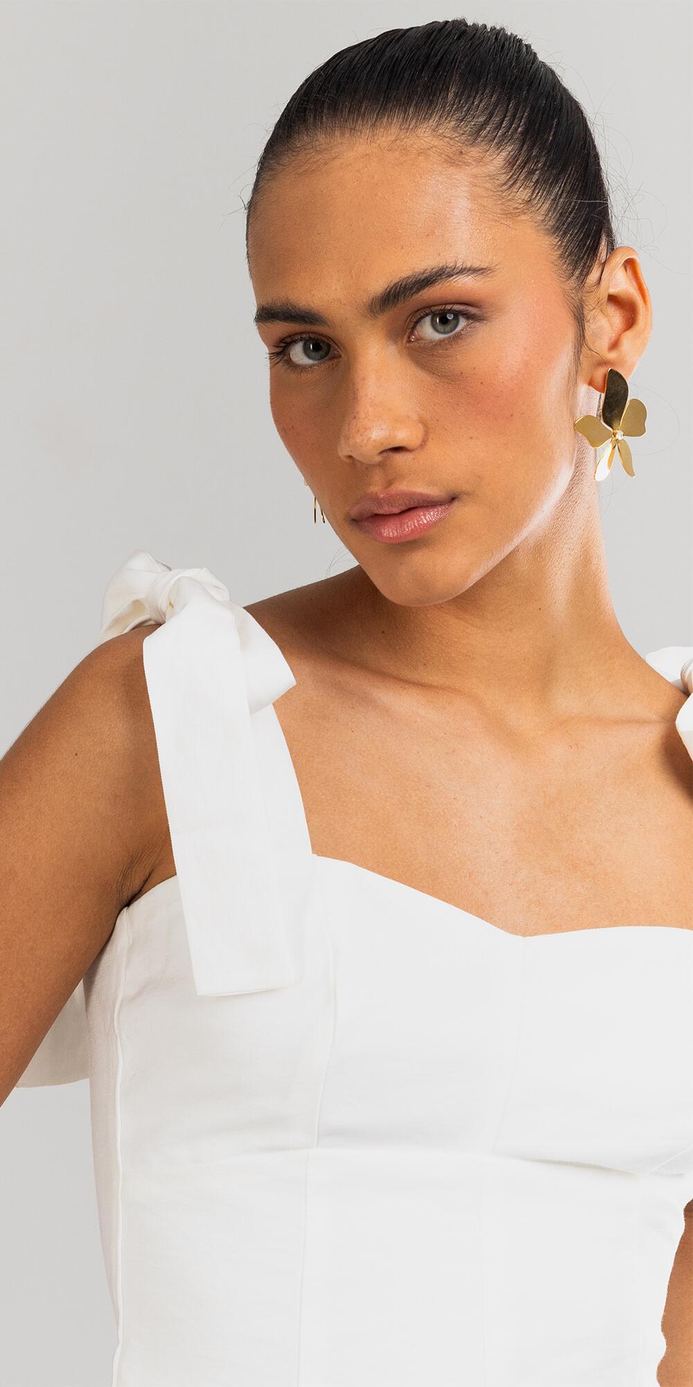 BLUSA ANTONIA FECHADA ALÇA CUPRO LIKE BRANCO