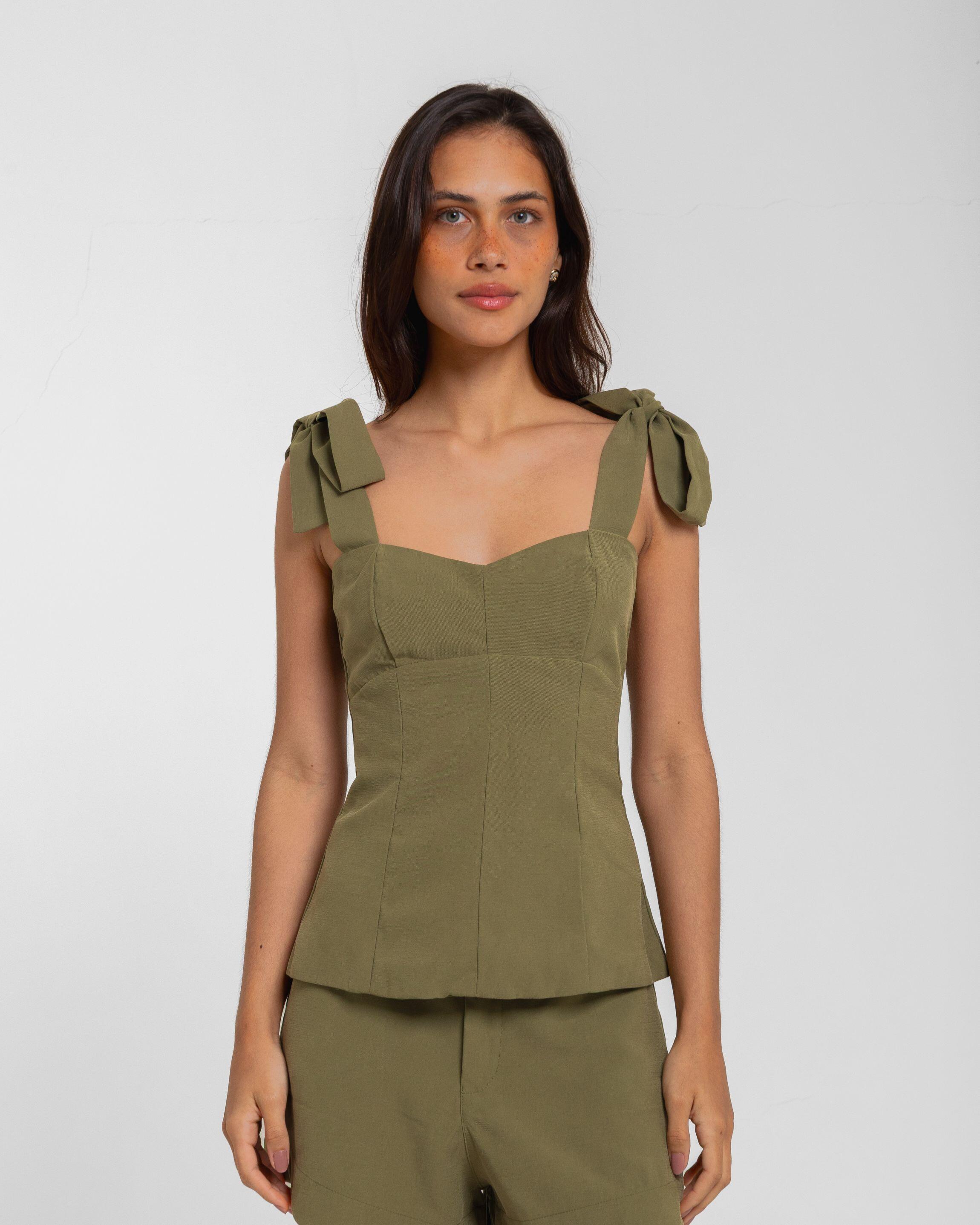 BLUSA ANTONIA FECHADA ALÇA PROVENCE ALCAPARRA
