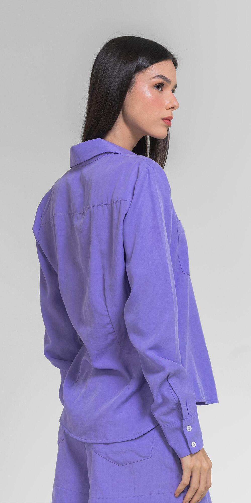 CAMISA HELENA LYOCEL CURACAO JASMIM