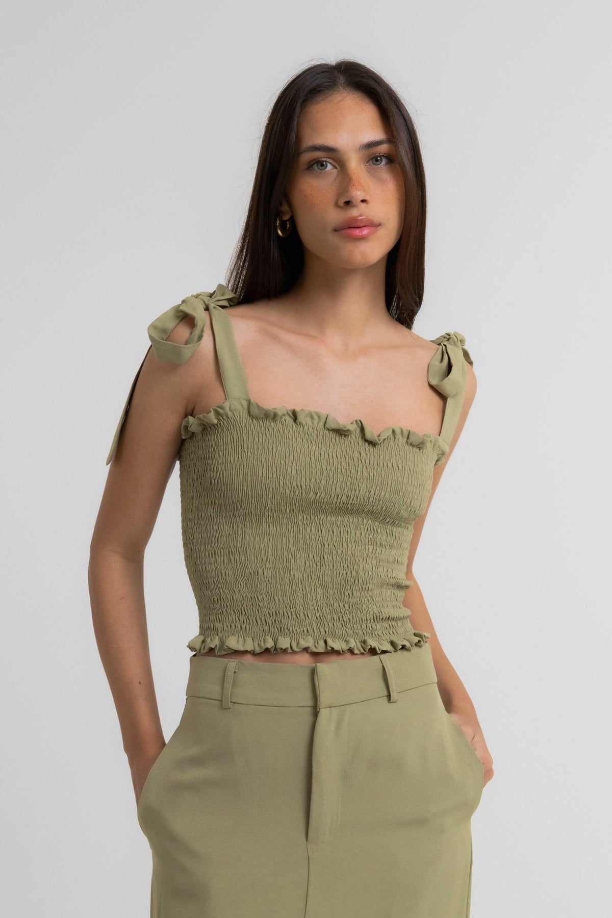 TOP LULI ALÇA ALBANI VERDE