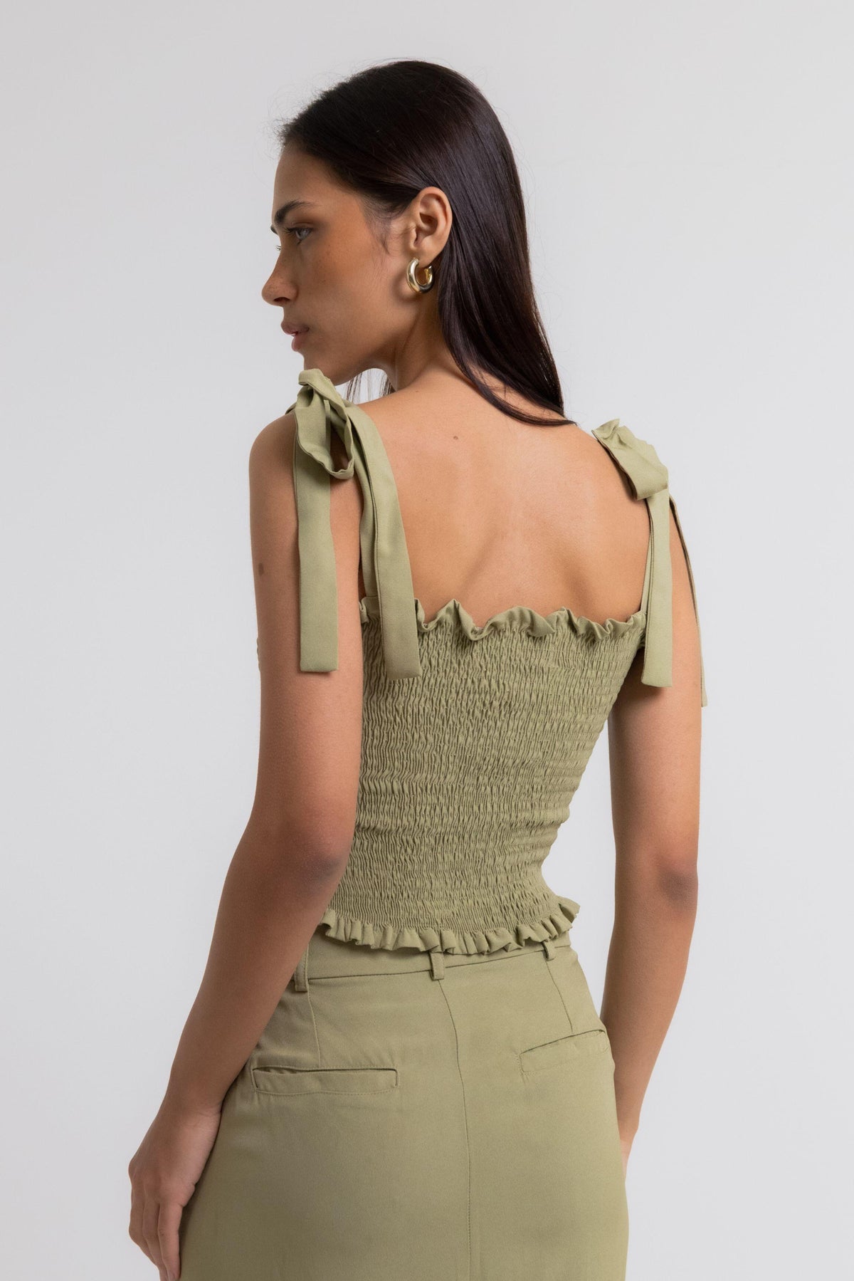 TOP LULI ALÇA ALBANI VERDE
