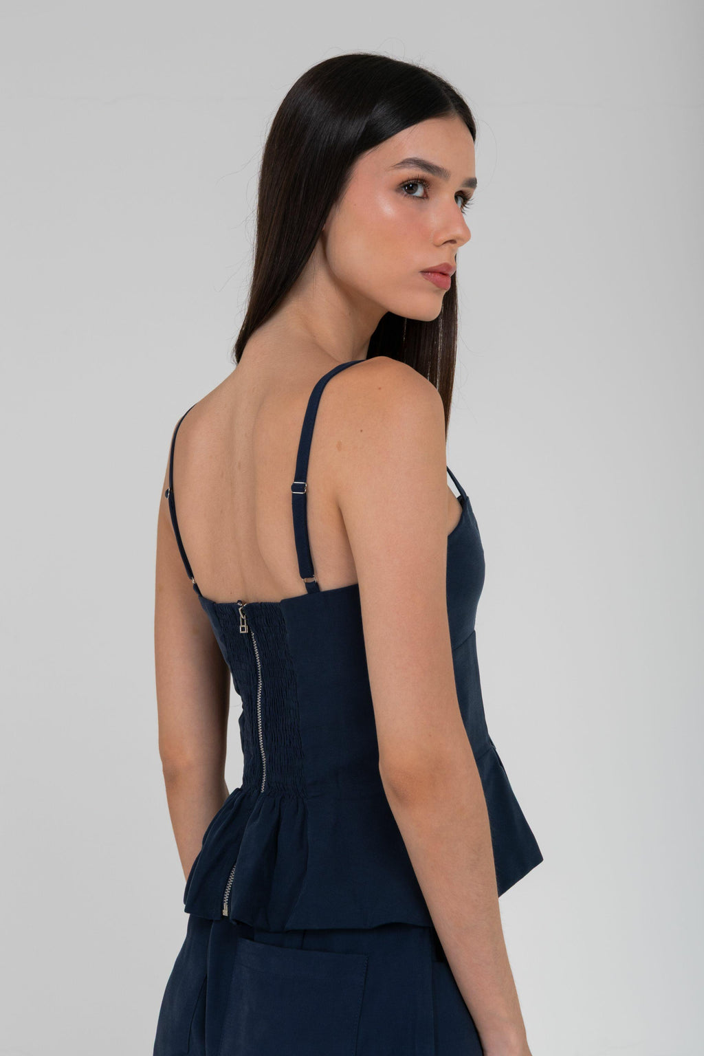 BLUSA LIZ CUPRO LIKE MARINHO