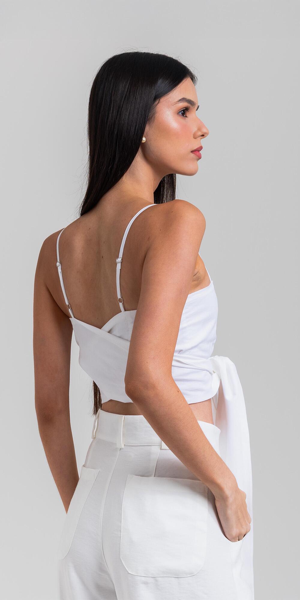 TOP FRAN TRICOLINE OFF WHITE