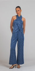 CALÇA MARINA MADELAINE AZUL