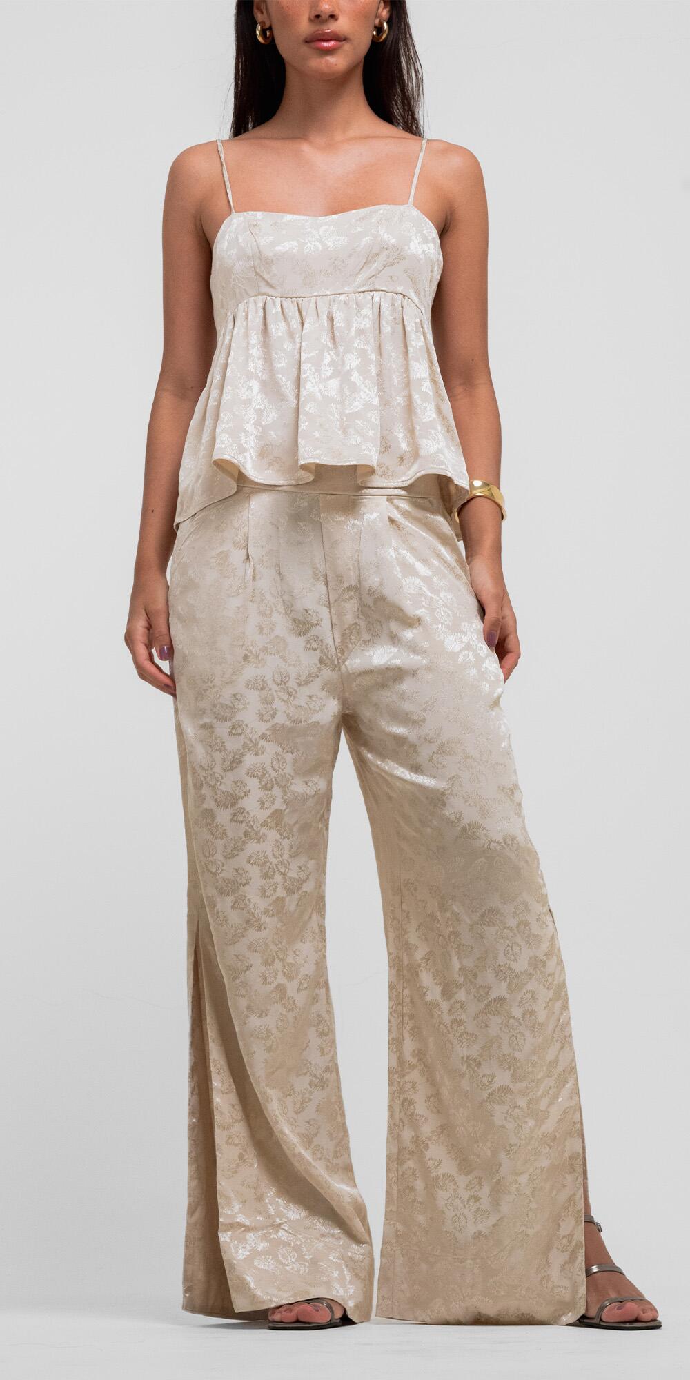 CALÇA MARINA MADELAINE OFF WHITE
