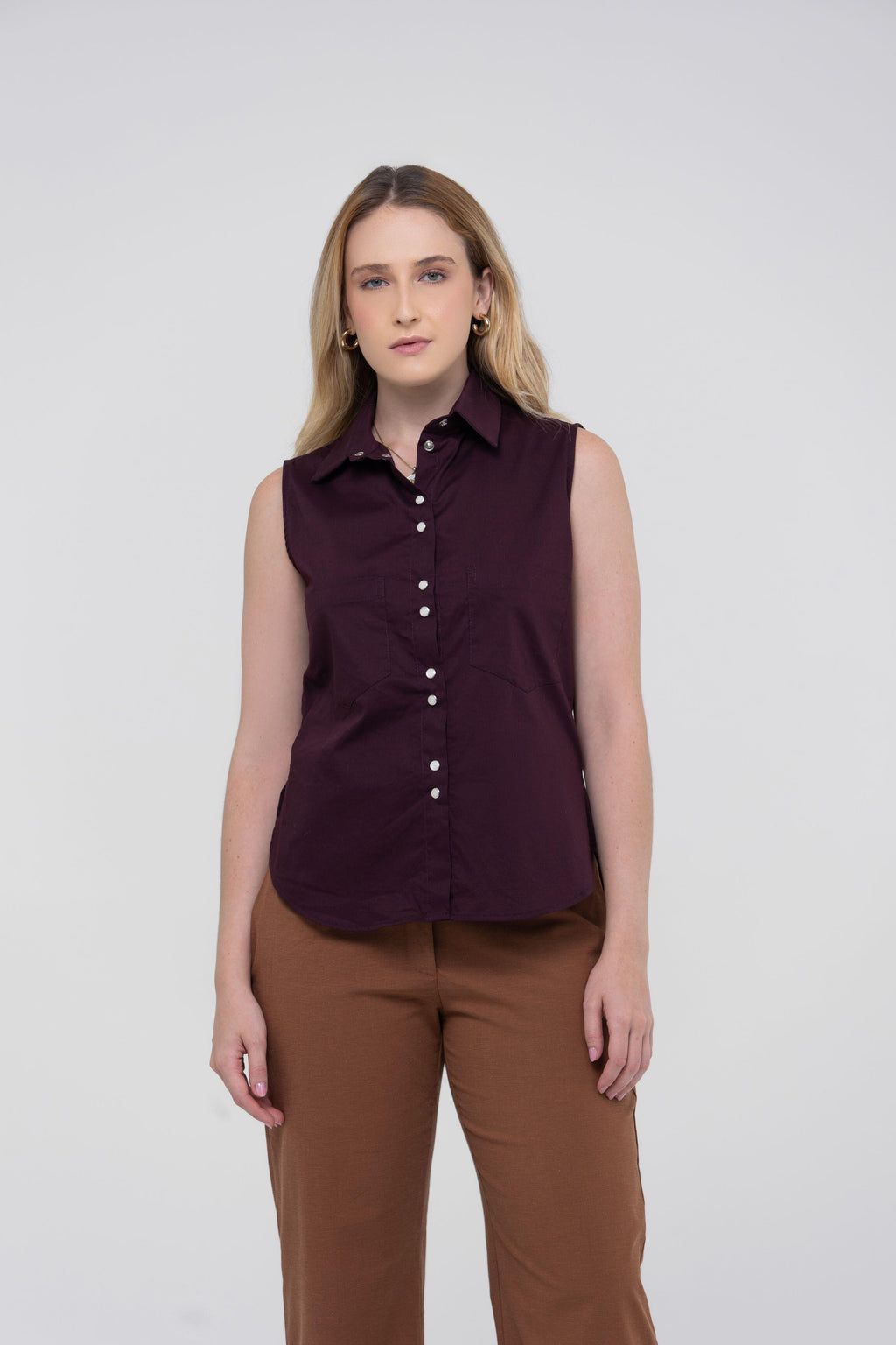 CAMISA FELIPA TRICOLINE WINE
