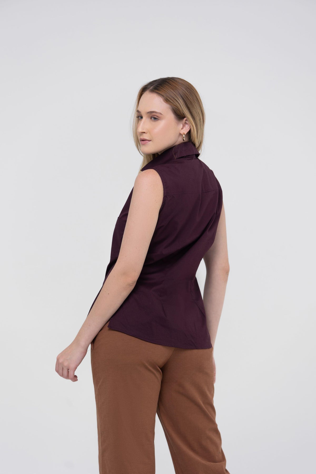 CAMISA FELIPA TRICOLINE WINE