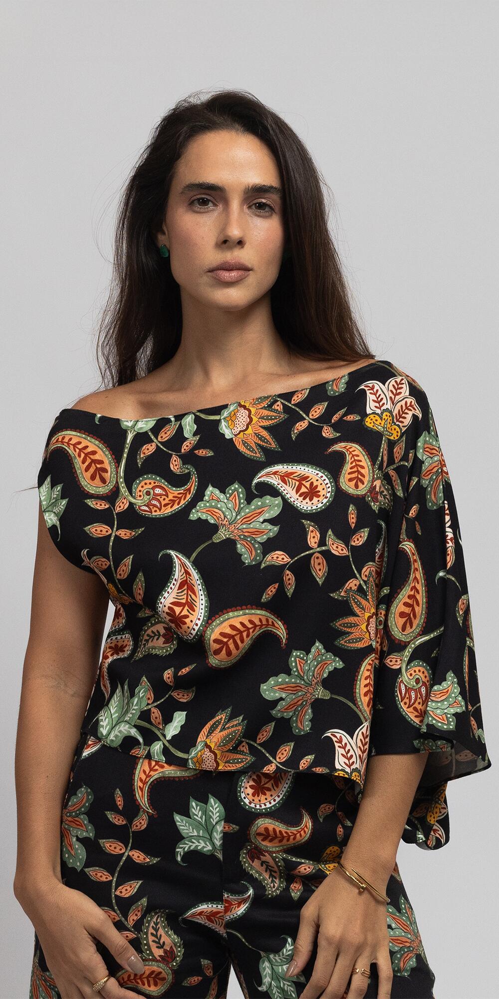 BLUSA KATE MADRID - PAISLEY