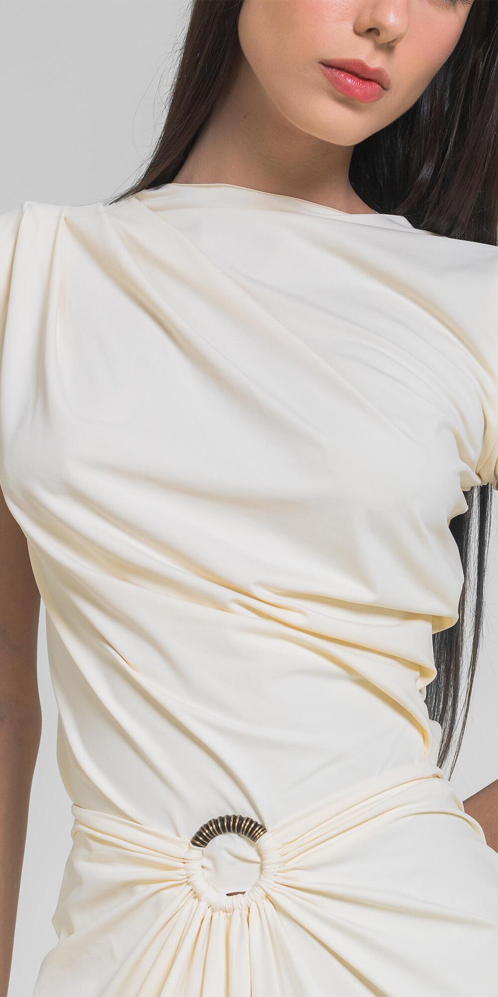 BLUSA NATALIE POLIAMIDA MACADAMIA