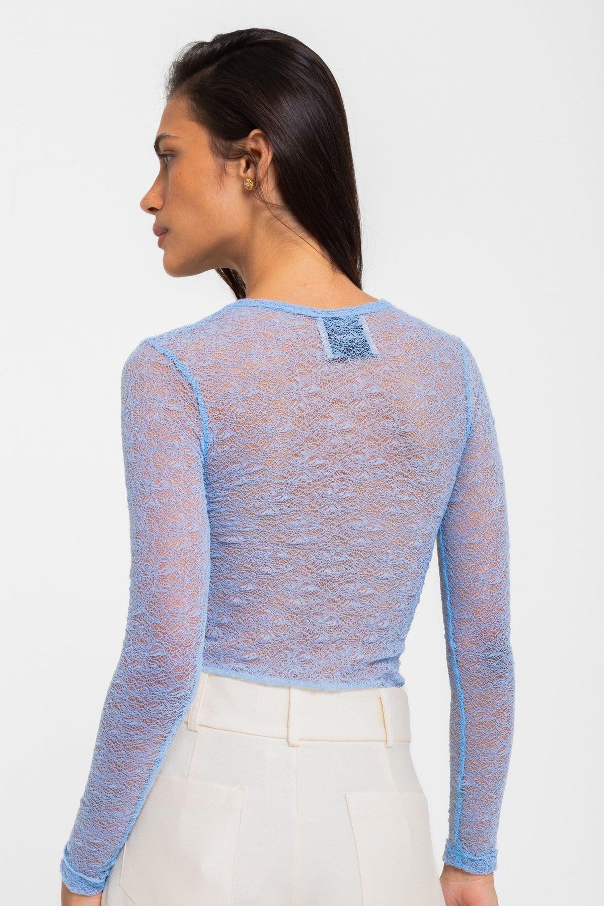 BLUSA SKIN RENDA DELICATA AZUL