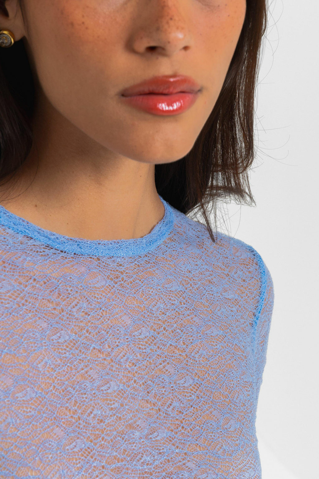 BLUSA SKIN RENDA DELICATA AZUL