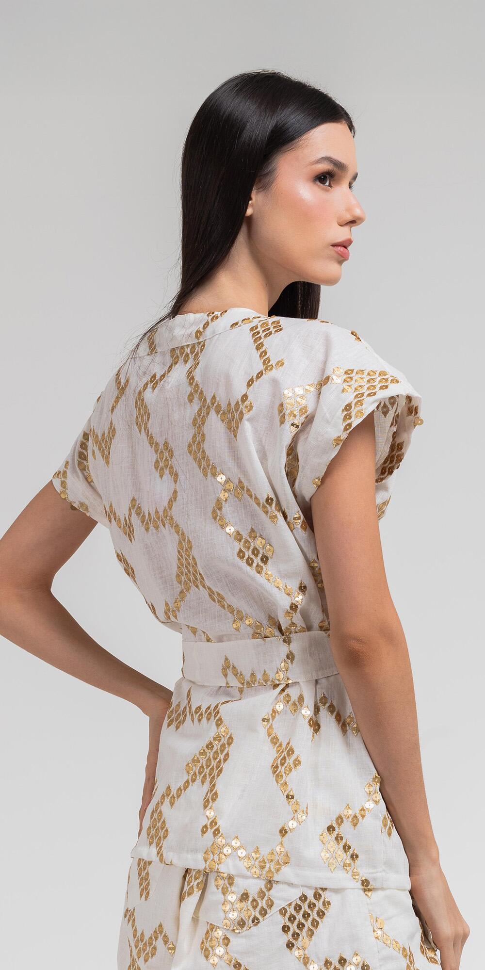 QUIMONO BELA SERINAGAR OFF WHITE