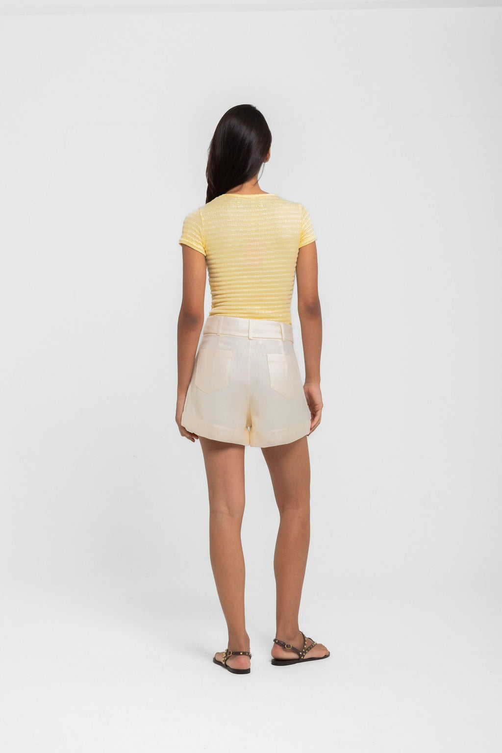 BLUSA TECA CRINKLE BUTTER