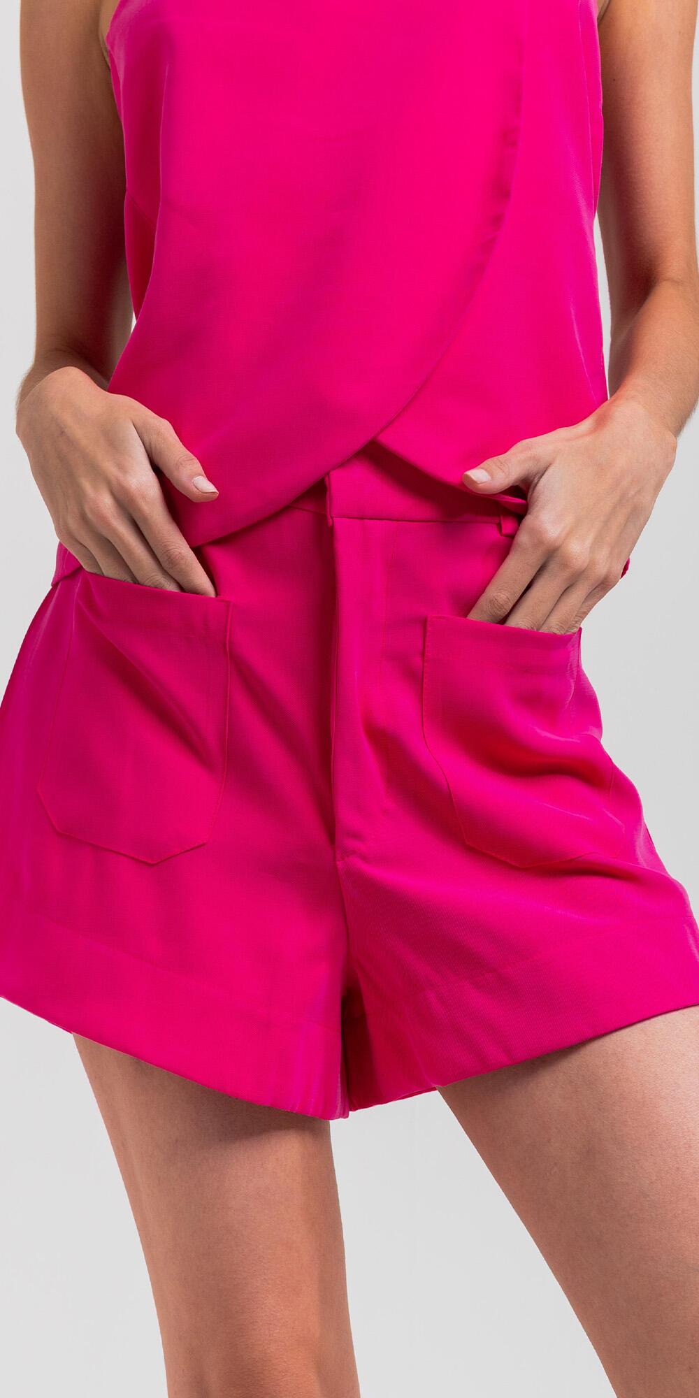 SHORT CECÍLIA CUPRO FINE PINK
