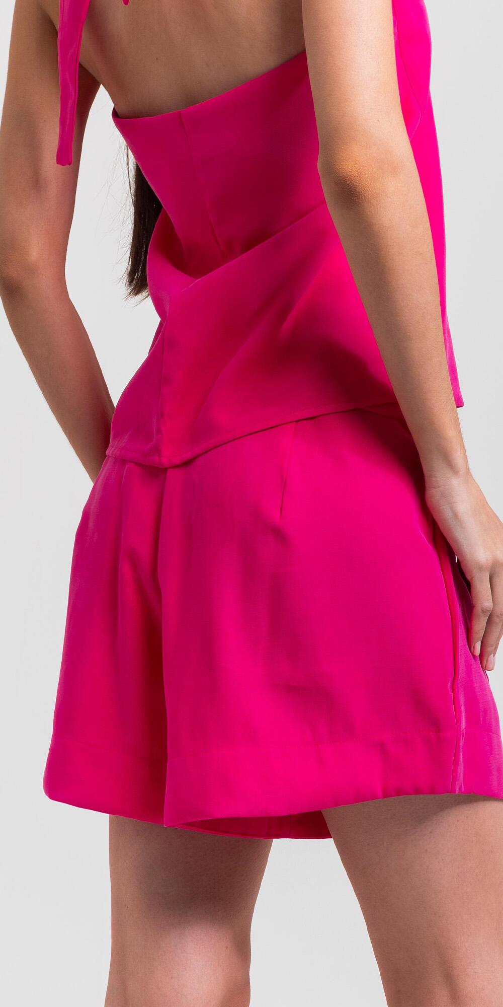 SHORT CECÍLIA CUPRO FINE PINK