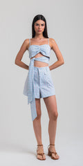 SHORT AMELIE TRICOLINE LISTRAS ARIEL