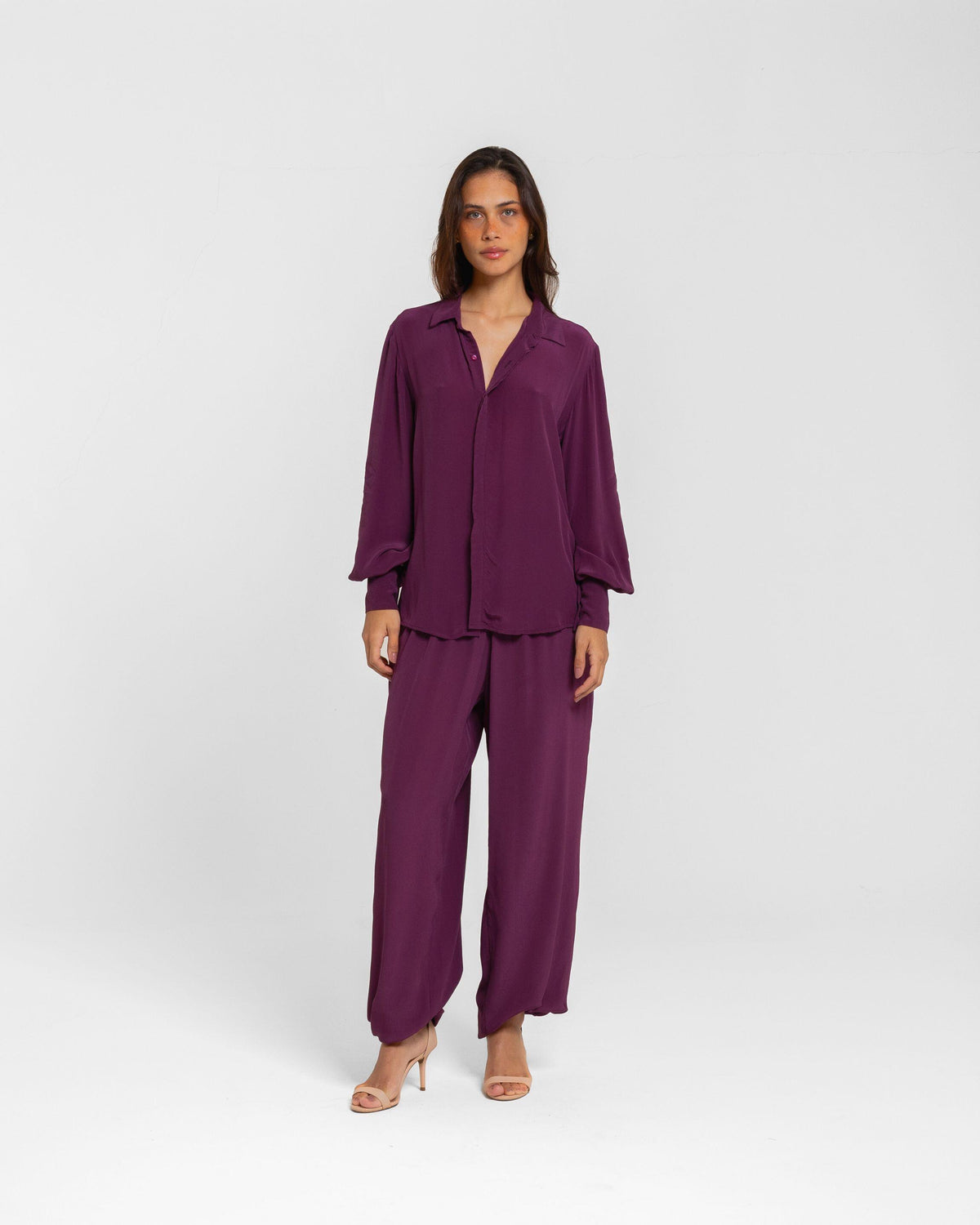 CALÇA BLOOMER LANVIN WINE