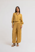 CALÇA BLOOMER LYOCEL LEAF BANOFFEE