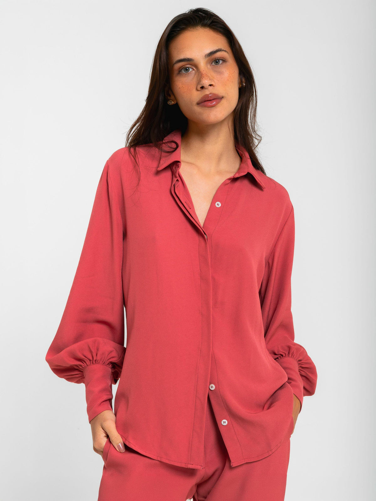 CAMISA LILIE ALBANI GOIABA