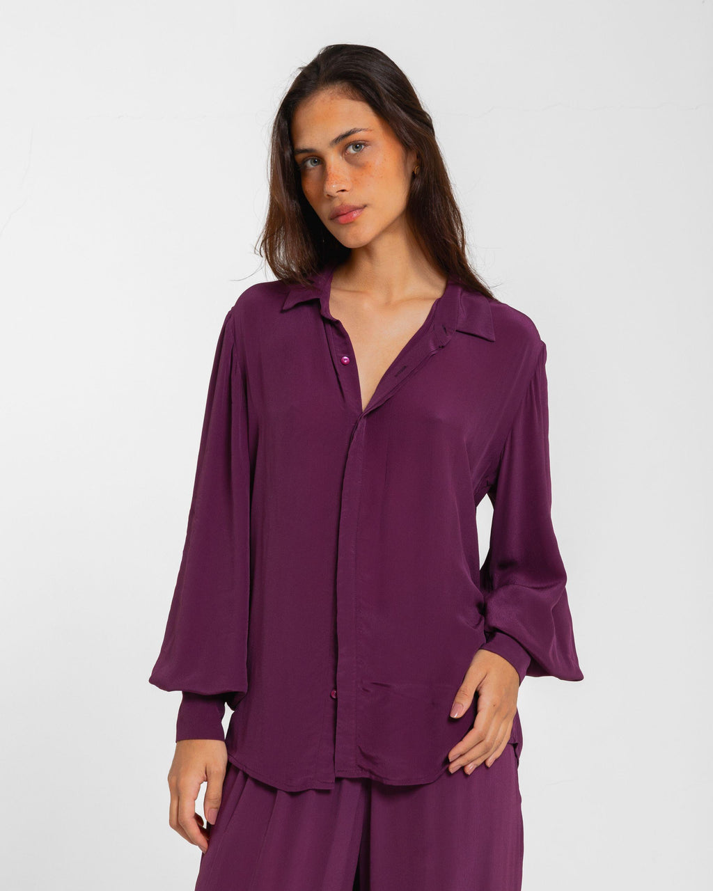 CAMISA LILIE LANVIN WINE