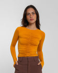BLUSA ELLA POLIAMIDA CARAMELO