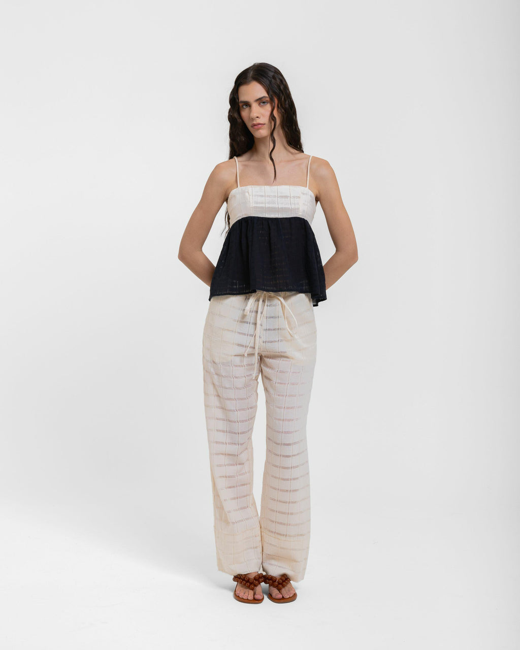CALÇA CADARÇO ARPEJO - OFF WHITE